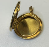 Gold, Locket, Pendant , 9ct, (375), Yellow Gold, Antique, Vintage, 26.28mm x 28.46mm