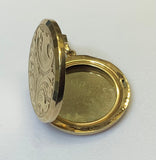 Gold, Locket, Pendant , 9ct, (375), Yellow Gold, Antique, Vintage, 26.28mm x 28.46mm