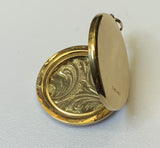 Gold, Locket, Pendant , 9ct, (375), Yellow Gold, Antique, Vintage, 26.28mm x 28.46mm
