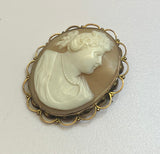 Gold, Cameo, Victorian, 9ct, (375), Yellow Gold, Antique, Vintage, 37.92mm x 46.50mm