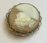 Gold, Cameo, Victorian, 9ct, (375), Yellow Gold, Antique, Vintage, 37.92mm x 46.50mm