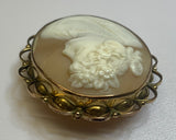 Gold, Cameo, Victorian, 9ct, (375), Yellow Gold, Antique, Vintage, 37.92mm x 46.50mm