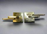 Gold, Cufflinks, HG&S, 9ct, (375), Yellow Gold, Antique, Vintage, 18.45mm x 24.52mm
