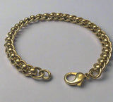 Gold, Bracelet,  Rollerball, Heavy, Solid, Chain, 9ct, (375), Yellow Gold, Antique, Vintage, 24.4cm