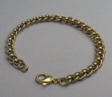 Gold, Bracelet,  Rollerball, Heavy, Solid, Chain, 9ct, (375), Yellow Gold, Antique, Vintage, 24.4cm