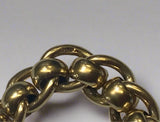 Gold, Bracelet,  Rollerball, Heavy, Solid, Chain, 9ct, (375), Yellow Gold, Antique, Vintage, 24.4cm