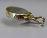 Silver, Double Sided, Pendant, DSW, Blue & White, Agate, (925), Antique, Vintage, Large Hallmarks, 24.76mm x 51.01m, David Scott Walker,