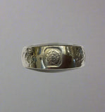 Silver, Double Sided, Pendant, DSW, Blue & White, Agate, (925), Antique, Vintage, Lar