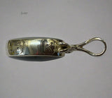 Silver, Double Sided, Pendant, DSW, Blue & Moss Agate Galaxy, (925), Antique, Vintage, Large Hallmarks, 24.33mm x 51.97mm, David Scott Walker