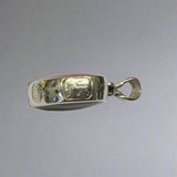 Silver, Double Sided, Pendant, DWS, Pink & Moss Agate, (925), Antique, Vintage, Large Hallmarks, 31.64mm x 44.27m, David Scott Walker