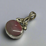 Silver, Double Sided, Pendant, DSW, Blue & Pink Agate, (925), Antique, Vintage, 22.18mm x 37.90mm, David Scott Walker