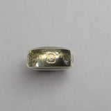 Silver, Double Sided, Pendant, DSW, Blue & Pink Agate, (925), Antique, Vintage, 22.18mm x 37.90mm, David Scott Walker