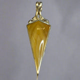 Silver, Double Sided, Pendant, DSW, Yellow & Blue, (925), Antique, Vintage, Large Hallmarks, 19.48mm x 64.73mm, David Scott Walker