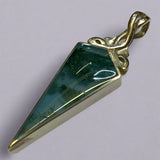 Silver, Double Sided, Pendant, DSW, Yellow & Blue, (925), Antique, Vintage, Large Hallmarks, 19.48mm x 64.73mm, David Scott Walker