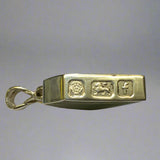 Silver, Double Sided, Pendant, DSW, Green & Orange, (925), Antique, Vintage, Large Hallmarks, 27.35mm x 53.75mm, David Scott Walker