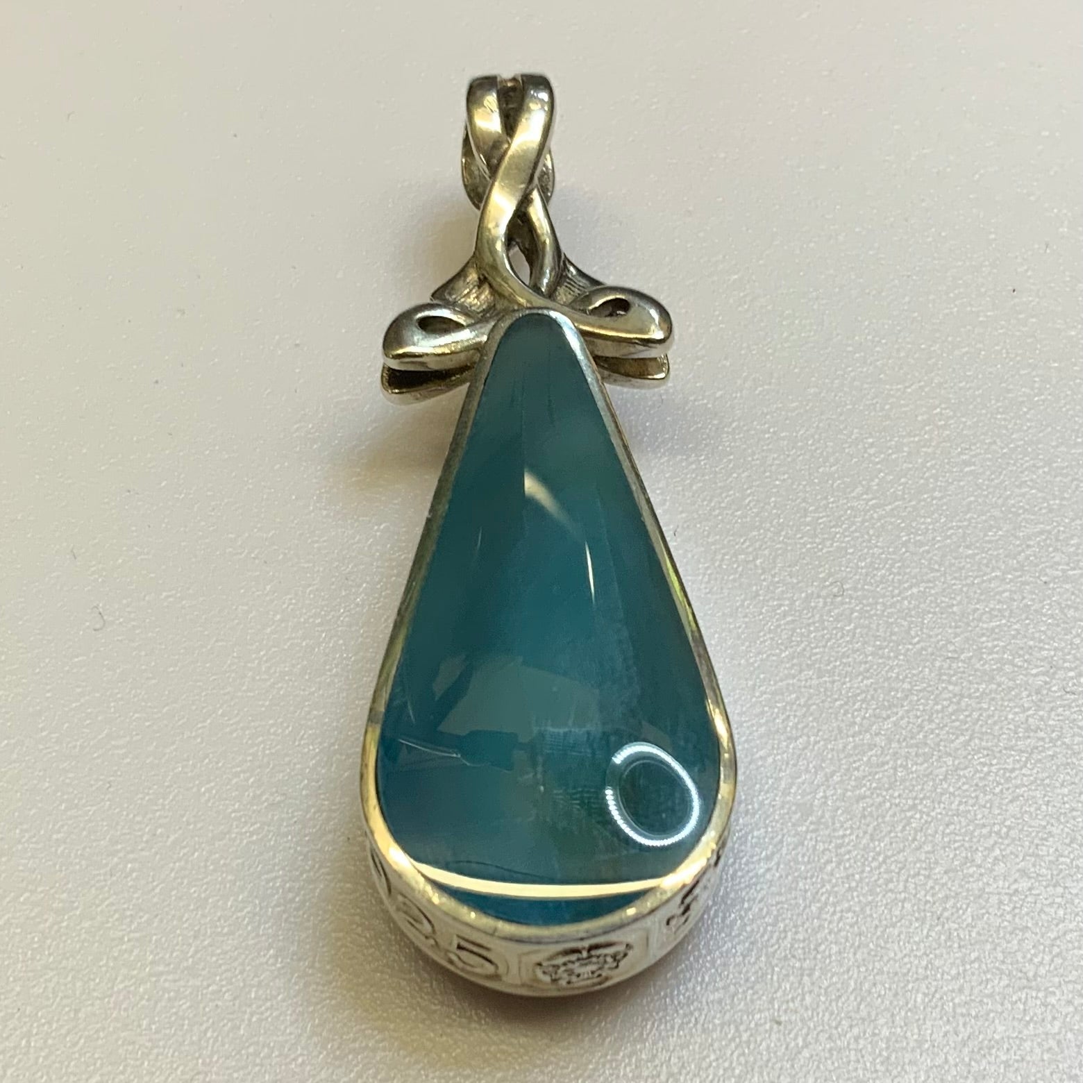 Double Sided Malachite \u0026 Agate Pendant by David Scott Walker 