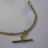 Gold, Pocket Watch, Albert,  Chain, Rare, Two Toned, White , Rose, 9ct, (375), Antique, Vintage, 13.9 inches, 353 mm