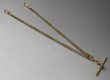 Gold, Pocket Watch, Albert,  Chain, Rare, Two Toned, White , Rose, 9ct, (375), Antique, Vintage, 13.9 inches, 353 mm