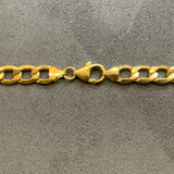 Gold, Chain, Metric Curb, 9ct, Yellow, (375), Hollow,  Antique, Vintage, 24 inches, 630 mm
