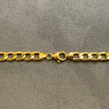 Gold, Chain, Metric Curb, 9ct, Yellow, (375), Hollow,  Antique, Vintage, 24 inches, 630 mm