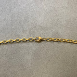 Gold, Chain, Oval Filed Belcher, 9ct, Yellow,  (375), Antique, Vintage, 28 inches, 711.2mm