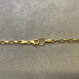 Gold, Chain, Oval, Filed, Belcher, 9ct, Yellow, (375), Antique, Vintage, 24 inches