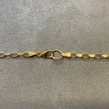Gold, Chain, Oval, Filed, Belcher, 9ct, Yellow, (375), Antique, Vintage, 24 inches