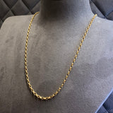 Gold, Chain, Belcher, Filed, Chain, Gold, 9ct, Yellow, (375), Antique, Vintage, 28 inches