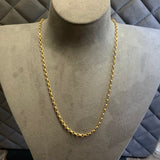 Gold, Chain, Belcher, Filed, Chain, Gold, 9ct, Yellow, (375), Antique, Vintage, 28 inches