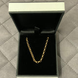 Gold, Chain, Belcher, Filed, Chain, Gold, 9ct, Yellow, (375), Antique, Vintage, 28 inches