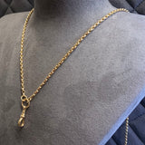 Gold, Chain, Oval  Belcher, 9ct, Yellow, (375), Antique, Vintage, Swivel Clip,  48 inches