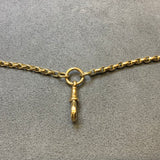 Gold, Chain, Oval  Belcher, 9ct, Yellow, (375), Antique, Vintage, Swivel Clip,  48 inches