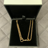 Gold, Chain, Oval  Belcher, 9ct, Yellow, (375), Antique, Vintage, Swivel Clip,  48 inches