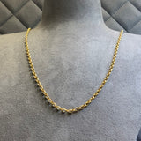 Gold, Chaim, Round Belcher, 9ct,, Yellow, (375), Antique, Vintage, 24 inches