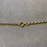 Gold, Chaim, Round Belcher, 9ct,, Yellow, (375), Antique, Vintage, 24 inches