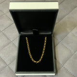 Gold, Chaim, Round Belcher, 9ct,, Yellow, (375), Antique, Vintage, 24 inches