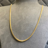 Gold, Chain, Box, 9ct, Yellow,  (375), Antique, Vintage, 31 inches, Swivel Clip