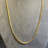 Gold, Chain, Box, 9ct, Yellow,  (375), Antique, Vintage, 31 inches, Swivel Clip