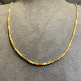 Gold, Chain, Box, 9ct, Yellow, (375), Antique, Vintage, 24 inches, Bolt Clasp