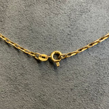 Gold, Chain, Angle Filed Trace, 9ct, Rose, (375), Antique, Vintage, 24 inches, Bolt Clasp