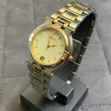 Gucci, Watch, 9000L, Vintage,Men’s, Woman’s, Two Toned, Gold & Silver, Metal Strap, Analog