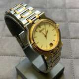 Gucci, Watch, 9000L, Vintage,Men’s, Woman’s, Two Toned, Gold & Silver, Metal Strap, Analog