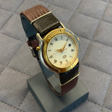 Gucci, Watch, Mondiale, 8200,  JR, Vintage, Woman’s, Two Toned, Gold & Silver, Leather Strap, DC jewellers