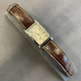 Guess, Watch, Steel, 190277G3, Vintage, Quartz, White Dial, Brown Leather Strap, Rectangular, DC Jewellers