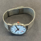 Mondaine, Watch 30300, Classic, Swiss Railways Quartz , White Dial, Mesh Strap,  DC Jewellery