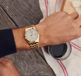 Citizen, Watch, Gents, Men’s Bracelet, BM7332-53P, Eco Drive, Black Dial, Gold Tone.