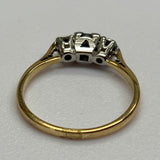 Vintage, Antique, Ring, 18ct, Yellow Gold, Sapphire & Diamond, Size O½ (57)