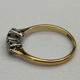 Vintage, Antique, Ring, 18ct, Yellow Gold, Sapphire & Diamond, Size O½ (57)