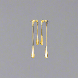 Lucy Quatermaine, Drop, Double Drop  Earrings Front And Back
