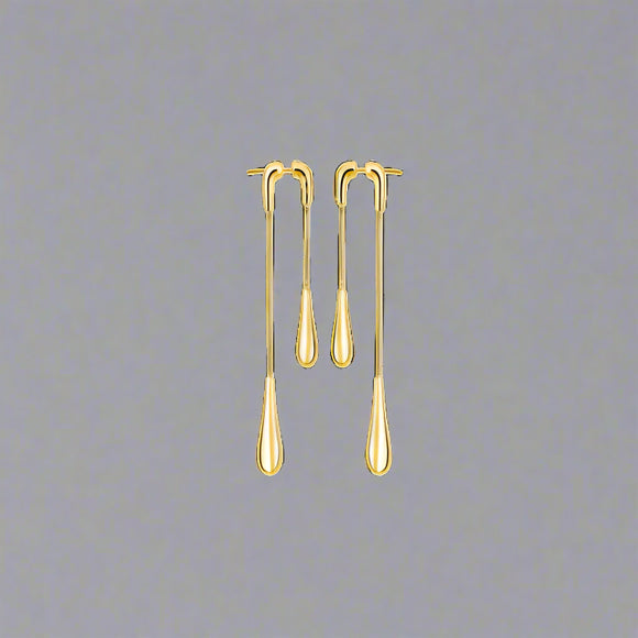 Lucy Quatermaine, Drop, Double Drop  Earrings Front And Back